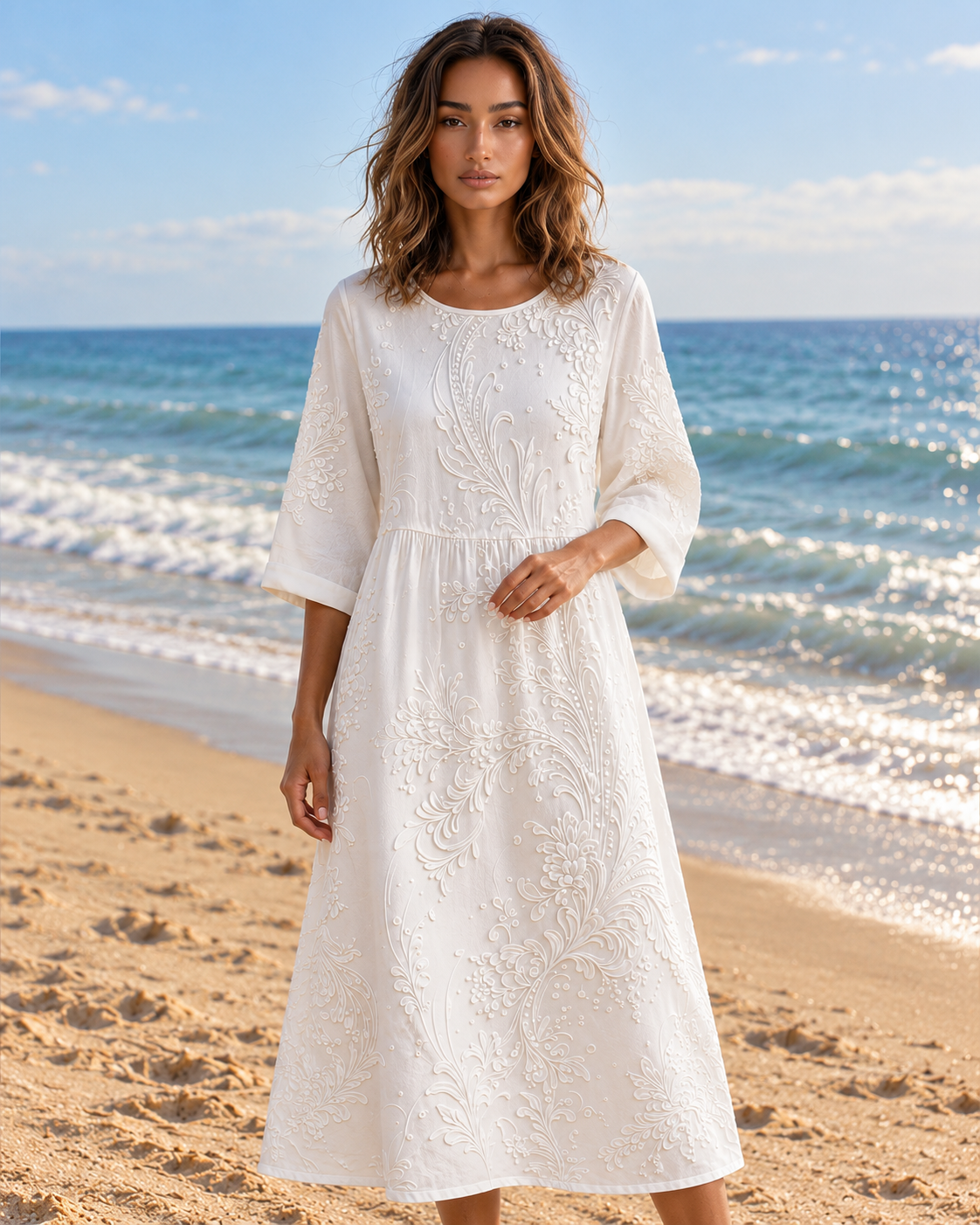 Charlotte™ | Floral relaxed midi dress