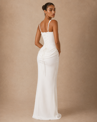Ava™ | Structured corset maxi dress
