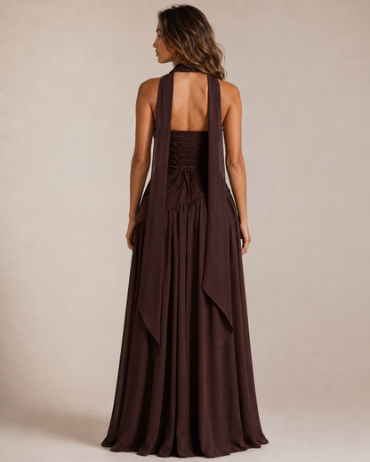 Evie™ | Strapless split maxi dress
