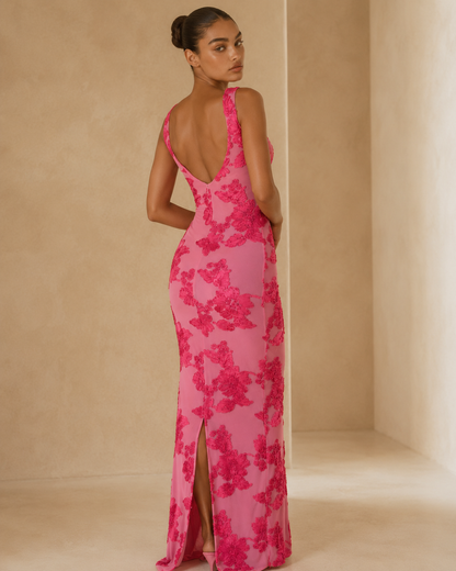 Isabelle™ | Floral embroidered maxi dress