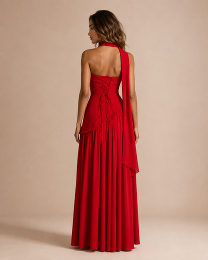 Evie™ | Strapless split maxi dress