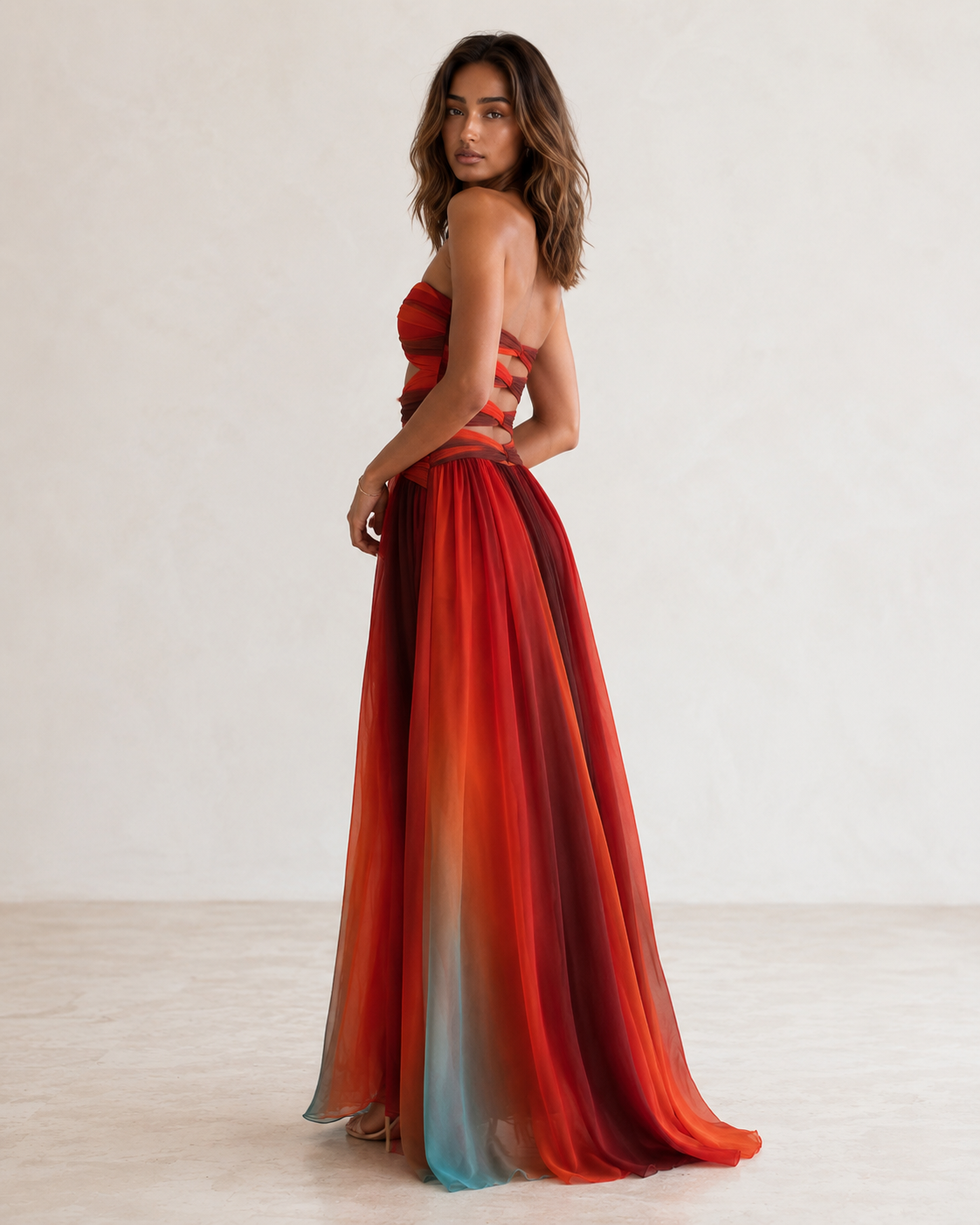Lily™ | Strapless A-line maxi dress