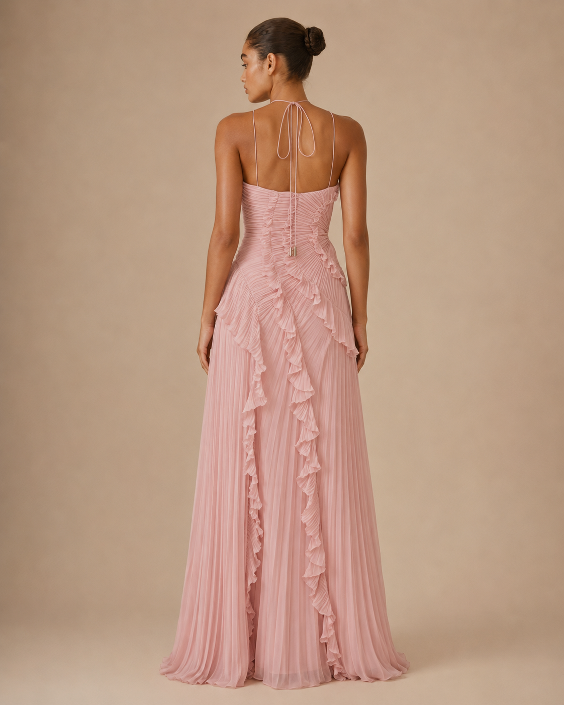Isla™ | Halter ruffle maxi dress
