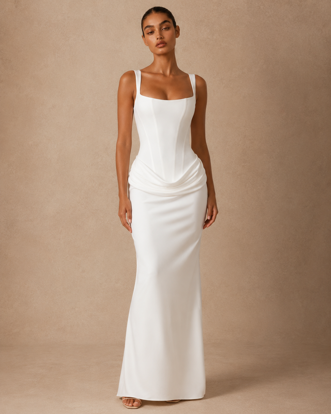 Ava™ | Structured corset maxi dress
